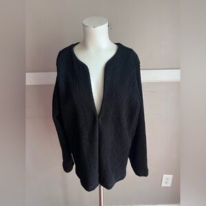 Elegant Black Women's Cardigan